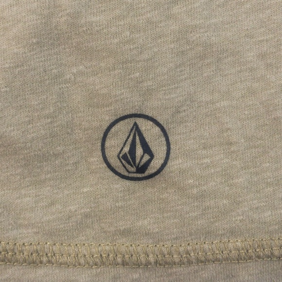 Volcom 3/4 Short Sleeve Unisex Navy & Tan Oversized Tee Women's Size Medium - Picture 3 of 6